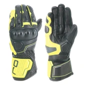 OJ SLEEK SİYAH/SARI KORUMALI UZUN RACING DERİ ELDİVEN S thumbnail 1