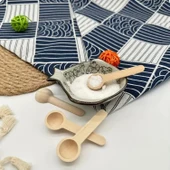 Ivory Mini Ahşap Kaşık Mini Baharat Kaşığı Ölçek Kaşığı 7.5 cm - 4