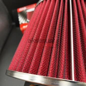 Açık Hava Filtresi Geniş Krom Başlı Kırmızı Renk - Süper Ses Yüksek Performans - 3