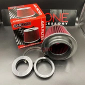 Açık Hava Filtresi Geniş Krom Başlı Kırmızı Renk - Süper Ses Yüksek Performans - 4