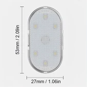 Araç Ve Dolap Içi Beyaz Işık Şarjlı Dokunmatik Led Lamba Işık - 3