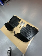 Mercedes uyumlu 200e e200 300d 200d e320 a124 c124 w124 s124 ön tampon arkası  plastik 6 parça davlumbaz seti - 1