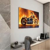 Arabalar Cam Tablo - Motosikletler - Yatay Motif 04-012 - 3