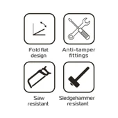 Oxford Motosiklet TaskForce Ground Wall Anchor Kit Zemin ve Duvar Sabitleyici LK408 - 8