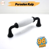 Kapıdağ Porselen Siyah Kulp 96 mm Mobilya Çekmece Mutfak Dolabı Dolap Kapak Kulplar Kulb Kulpu - 1