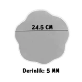 Epoksi Silikon Kalıp YERLİ Nişan ve Söz Tepsi Kalıbı Papatya Model 24.5 CM thumbnail 2