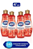 ABC Parfumia Konsantre Çamaşır Yumuşatıcısı Tutkulu Dahlia 4 X 1440 ml - 1