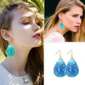 Epoksi Silikon Kalıp Çoklu Damla Kolye Anahtarlık Küpe Kalıbı 24 Lü - 3