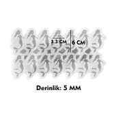 Epoksi Silikon Kalıp Çoklu Deniz Kızı Kolye Anahtarlık Küpe Kalıbı 14 Lü - 3