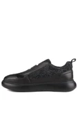 Shoetyle - Siyah Deri Bağcıksız Erkek Ayakkabı 610-190-17 - 4