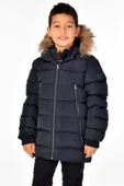 Natürel Kürklü Erkek Çocuk Mont 51248 - 11