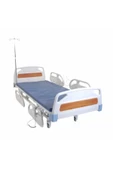 2 Motorlu Ful Abs Hasta Karyolası - Hastane Tipi - Sünger Yatak Ve Serum Askısı Dahil thumbnail 1