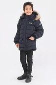 Natürel Kürklü Erkek Çocuk Şişme Mont 51246 - 9