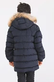 Natürel Kürklü Erkek Çocuk Şişme Mont 51246 - 6