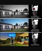 Icsee 8MP Çift Lens Kamera  Su Geçirmez Güvenlik Kamera Gece Görüş İnsan İzleme Güvenlik Kamerası - 7