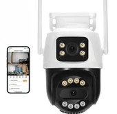 Icsee 8MP Çift Lens Kamera  Su Geçirmez Güvenlik Kamera Gece Görüş İnsan İzleme Güvenlik Kamerası - 1