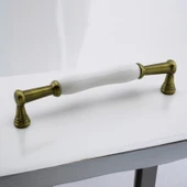 Anav Porselen Antik Sarı Kulp 160 mm Mobilya Çekmece Mutfak Dolabı Dolap Kapak Kulplar Kulb Kulpu thumbnail 5