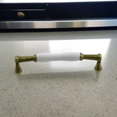 Anav Porselen Antik Sarı Kulp 160 mm Mobilya Çekmece Mutfak Dolabı Dolap Kapak Kulplar Kulb Kulpu thumbnail 7