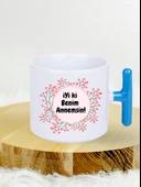 DeepCraft Anneler Günü T Kulplu Kahve Kupası Hediyelik Kupa 185ML - 3
