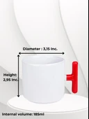 DeepCraft Anneler Günü T Kulplu Kahve Kupası Hediyelik Kupa 185ML - 6