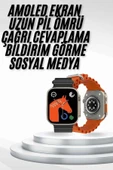 Yeni Nesil Akıllı Saat Müzik Dinleme Bildirim Görme Sesli Asistan Desteği - 2