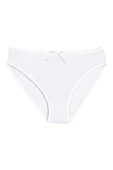 6 Adet Yıldız Bayan Bambu Bikini Külot Beyaz 3910 - 1