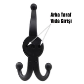 Askılık Portmanto Vestiyer Banyo Dolap Elbise Askısı Sert Plastik 5 Adet thumbnail 4