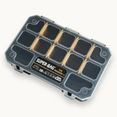 Slim Organizer 12 Gözlü Alet Çanta Bölmeli Taşınabilir Kapaklı Küçük Tek Taraflı Düzenleyici 1 Adet - 6