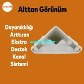 (4 ADET) Kuğu 11 cm  Beyaz Mobilya Kanepe Koltuk Ayağı Ayakları - 4