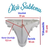 (4 ADET) Kuğu 11 cm  Beyaz Mobilya Kanepe Koltuk Ayağı Ayakları - 5