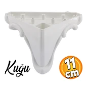 (4 ADET) Kuğu 11 cm  Beyaz Mobilya Kanepe Koltuk Ayağı Ayakları - 7