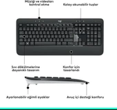 Logitech MK540 920-008687 Kablosuz Klavye Mouse Seti - Teşhir thumbnail 3