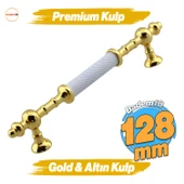 Ladin Metal Gold Kulp 128 mm - 12.8 cm Mobilya Çekmece Mutfak Dolabı Dolap Altın Kulpu Kulpları thumbnail 1