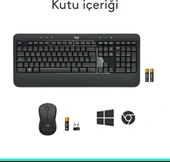 Logitech MK540 920-008687 Kablosuz Klavye Mouse Seti - Teşhir thumbnail 6