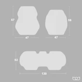 Bod Vodina Serisi Tay Tüyü Cepli Oto Koltuk Minder Seti Koltuk Koruma Kılıfı Ön Arka Set Füme - 4