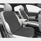 Bod Vodina Serisi Tay Tüyü Cepli Oto Koltuk Minder Seti Koltuk Koruma Kılıfı Ön Arka Set Füme - 2