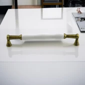 Anav Porselen Antik Sarı Kulp 192 mm Mobilya Çekmece Mutfak Dolabı Dolap Kapak Kulplar Kulb Kulpu thumbnail 6