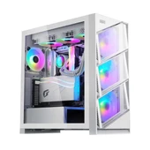 Dragos Air 4x Argb Fan USB 3.0 + Type C ( Power Supply Yok) ATX Oyuncu (Gaming) Bilgisayar Kasası Beyaz - 1