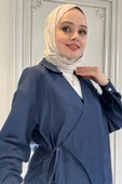 ETKT001 KRUVAZE BELİ LASTİKLİ ÜSTÜ BAĞLAMALI ETEKLİ TAKIM - 5