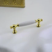Arnas Porselen Gold Altın Kulp 128 mm Mobilya Çekmece Mutfak Dolabı Dolap Kapak Kulplar Kulb Kulpu thumbnail 6