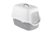 Stefanplast Cathy Beyaz/gri Kedi Tuvaleti 56x40x40cm - 1