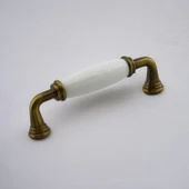 Kapıdağı Porselen Antik Sarı Kulp 96 mm Mobilya Çekmece Mutfak Dolabı Dolap Kapak Kulplar Kulb Kulpu - 5
