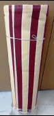 Balkon Perdesi Branda Kumaşı TOPTAN (En 240cm)-Bordo Krem - 1