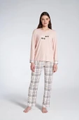 Gd Goldoremi 1732 Don't Quıt Kadın Ekoseli Uzun Kollu Pijama Takım - 1
