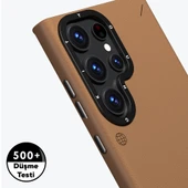 Galaxy S24 Ultra Kılıf M-safe Şarj Özellikli Basit Mat Deri Desenli Youngkit Tech Fashion Serisi Kapak thumbnail 6