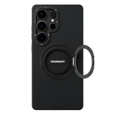 Galaxy S25 Ultra Kılıf M-safe Şarj Özellikli 360° Standlı Basit Mat Deri Desenli Youngkit Tech Leather Serisi Kapak thumbnail 11