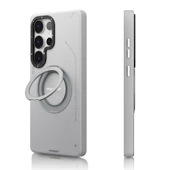 Galaxy S25 Ultra Kılıf M-safe Şarj Özellikli 360° Standlı Basit Mat Deri Desenli Youngkit Tech Leather Serisi Kapak thumbnail 2