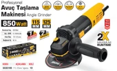 SGS5108 Profesyonel 115 - 125mm Avuç Taşlama Makinesi 850 Watt - 2