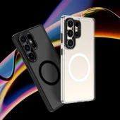 Galaxy S25 Ultra Kılıf M-safe Şarj Özellikli Cam Arka Yüzey TPU Youngkit Gemstone Serisi Kapak - 12