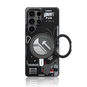 Galaxy S25 Ultra Kılıf M-safe Şarj Özellikli Youngkit 360° Standlı Starship Serisi Kapak thumbnail 8